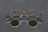 Rigards X ZIGGY CHEN joint copper titanium aluminum detachable double-layer sunglasses RG1911 collection RG-RG1911CU-HONGYINTMLV red and silver frame transparent green lens